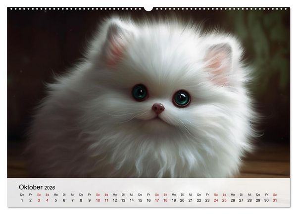 Produktbild: Zauberhafte Fluffies (Wandkalender 2026 DIN A2 quer), CALVENDO Monatskalender