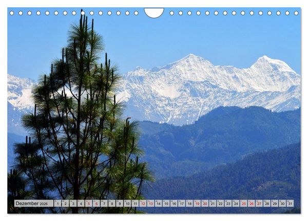 Produktbild: Uttarakhand &ndash; Land der G&ouml;tter (Wandkalender 2026 DIN A4 quer), CALVENDO Monatskalender