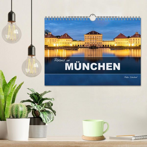 Produktbild: Abend in M&uuml;nchen (Wandkalender 2026 DIN A4 quer), CALVENDO Monatskalender
