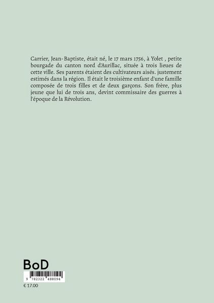 Produktbild: Jean-Baptiste Carrier