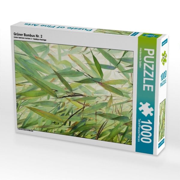 Produktbild: CALVENDO Puzzle Gr&uuml;ner Bambus Nr. 2 | 1000 Teile Lege-Gr&ouml;&szlig;e 64x48cm Foto-Puzzle f&uuml;r gl&uuml;ckliche Stunden