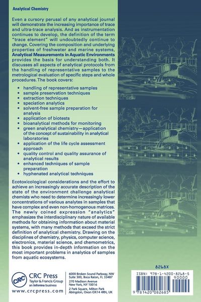 Produktbild: Analytical Measurements in Aquatic Environments