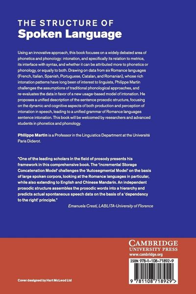 Produktbild: The Structure of Spoken Language
