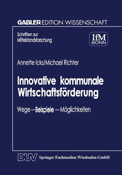 Produktbild: Innovative kommunale Wirtschaftsf&ouml;rderung