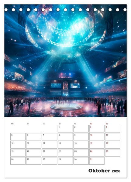 Produktbild: METAVERSE Cooler Terminplaner (Tischkalender 2026 DIN A5 hoch), CALVENDO Monatskalender