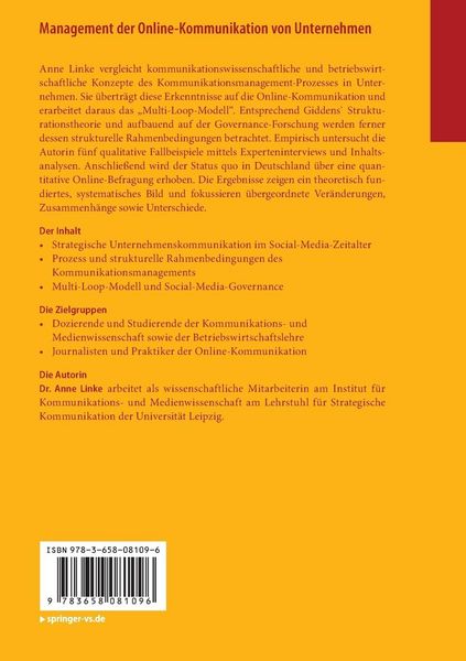 Produktbild: Management der Online-Kommunikation von Unternehmen