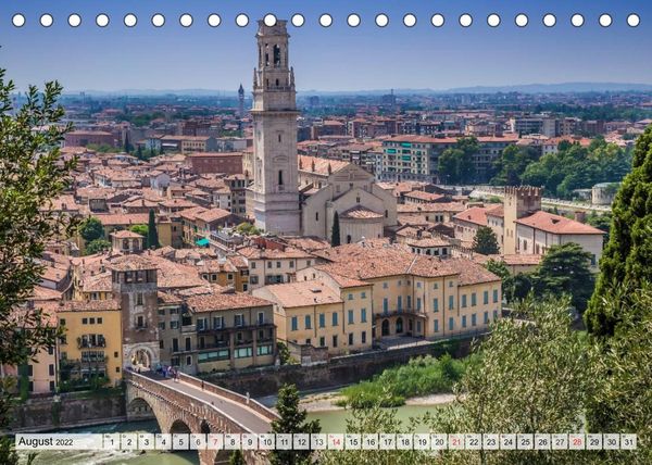 Produktbild: Viola, M: VERONA Historisches Stadtherz (Tischkalender 2022