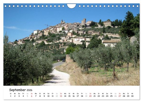 Produktbild: Camino di Assisi - Franziskusweg (Wandkalender 2026 DIN A4 quer), CALVENDO Monatskalender