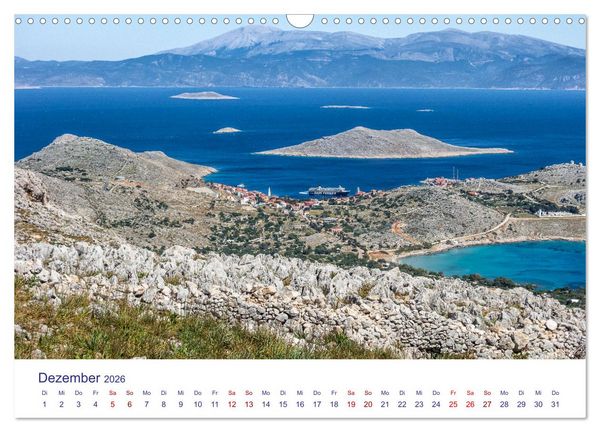 Produktbild: Insel Chalki (Wandkalender 2026 DIN A3 quer), CALVENDO Monatskalender