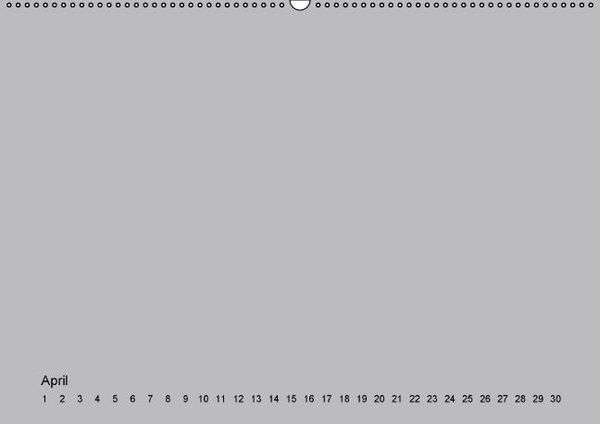 Produktbild: Geburtstags - Bastelkalender - Grau (Wandkalender immerw&auml;hrend DIN A2 quer)