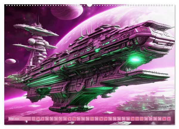 Produktbild: Kriegsschiffe Anbruch einer neuen &Auml;ra (Wandkalender 2026 DIN A2 quer), CALVENDO Monatskalender