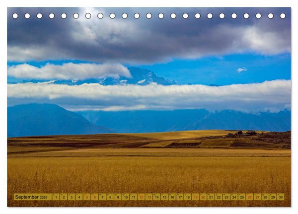 Produktbild: Urlaub in Peru (Tischkalender 2026 DIN A5 quer), CALVENDO Monatskalender