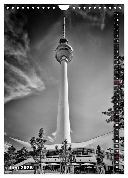 Produktbild: STADTBILDER Monochrome Momente (Wandkalender 2026 DIN A4 hoch), CALVENDO Monatskalender