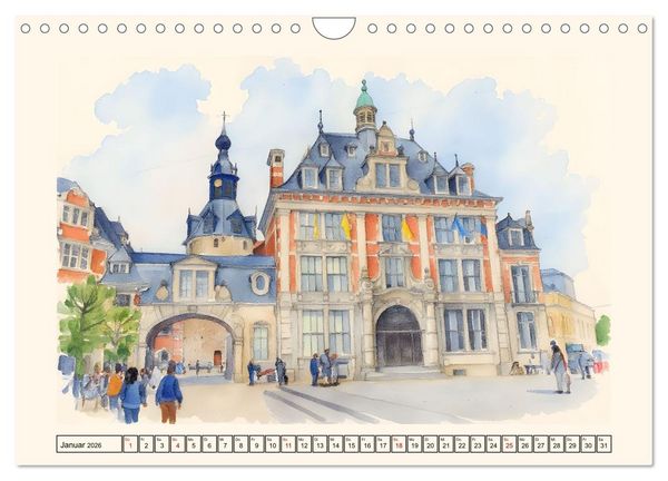 Produktbild: Belgien - absolut sehenswert (Wandkalender 2026 DIN A4 quer), CALVENDO Monatskalender