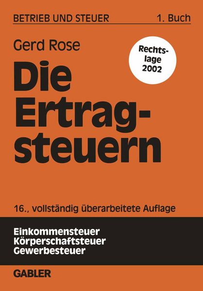 Produktbild: Die Ertragsteuern