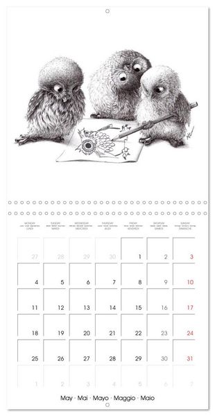 Produktbild: owls and mates 2026 (Wall Calendar 2026 12 &times; 12 Inch) CALVENDO 12 Month Wall Calendar