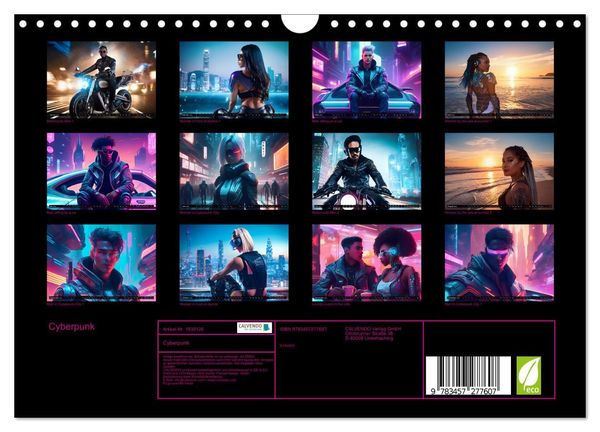 Produktbild: Cyberpunk (Wandkalender 2026 DIN A4 quer), CALVENDO Monatskalender