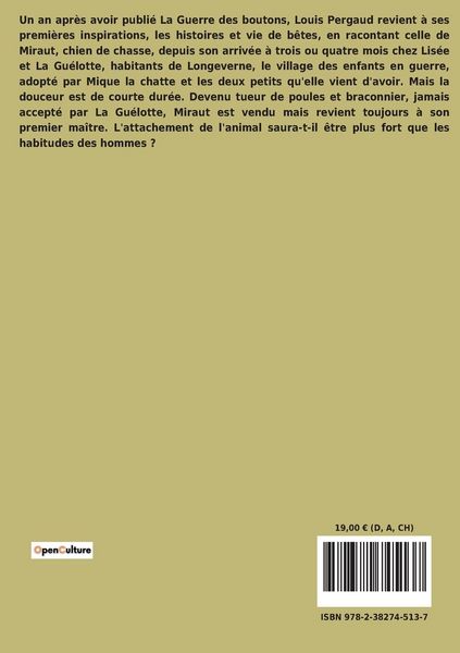 Produktbild: Le roman de Miraut