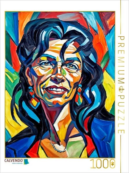 Produktbild: CALVENDO Puzzle Sonja im Stil von Ernst Ludwig Kirchner | 1000 Teile Lege-Gr&ouml;&szlig;e 64x48cm Foto-Puzzle f&uuml;r gl&uuml;ckliche Stunden
