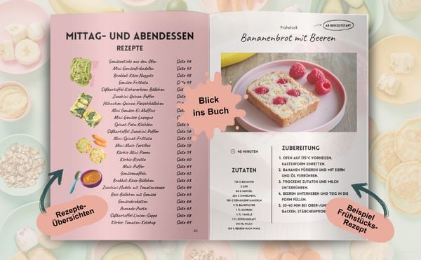 Produktbild: Gesund und selbstst&auml;ndig essen - 50 Rezepte f&uuml;r die breifreie Beikosteinf&uuml;hrung - Baby-Led Weaning Rezepte - Breifrei