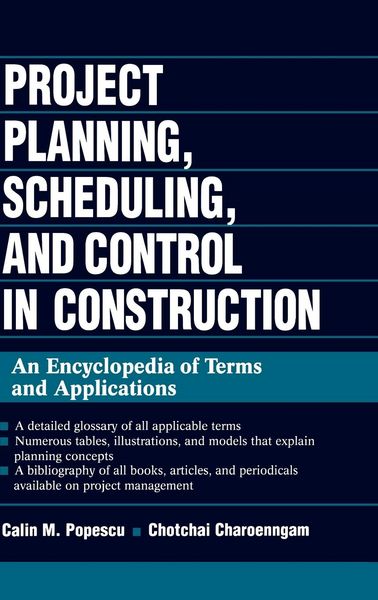 Produktbild: Project Planning, Scheduling, and Control in Construction
