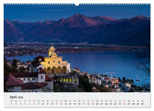Produktbild: Tessin - Ticino (Wandkalender 2026 DIN A2 quer), CALVENDO Monatskalender