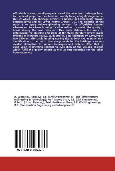 Produktbild: Application of Value Engineering for Affordable Housing Schemes