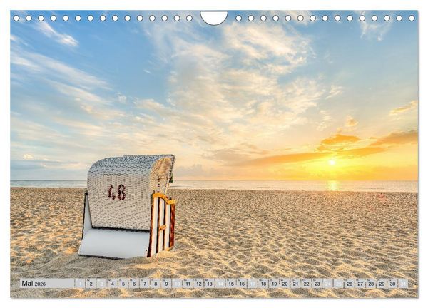 Produktbild: Wundersch&ouml;ne Ostsee R&uuml;gen und Usedom (Wandkalender 2026 DIN A4 quer), CALVENDO Monatskalender