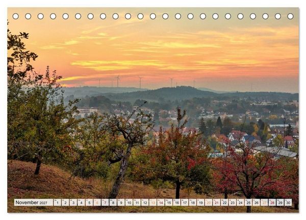 Produktbild: Ellwangen - Jagst im Ostalbkreis (Tischkalender 2027 DIN A5 quer), CALVENDO Monatskalender
