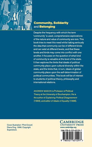 Produktbild: Community, Solidarity and Belonging