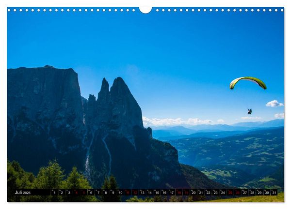 Produktbild: Paragliding - unvergessliche Momente erleben (Wandkalender 2026 DIN A3 quer), CALVENDO Monatskalender