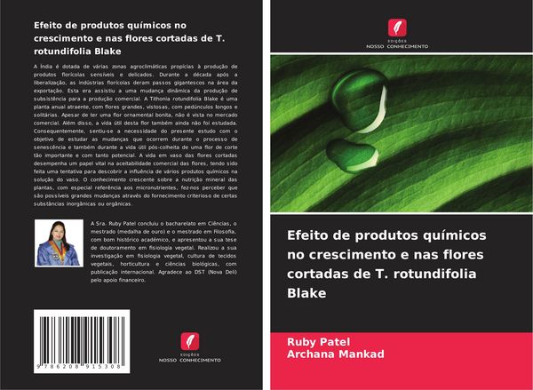 Produktbild: Efeito de produtos qu&iacute;micos no crescimento e nas flores cortadas de T. rotundifolia Blake