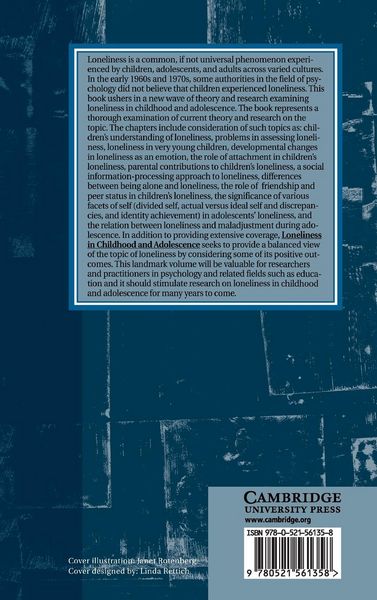 Produktbild: Loneliness in Childhood and Adolescence