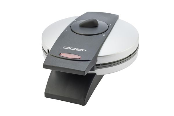 Produktbild: Cloer 1629 Herz-Waffeleisen mit manueller Temperatureinstellung Edelstahl, Schwarz