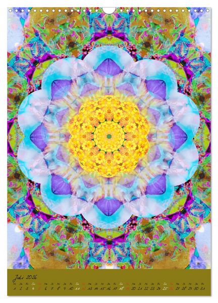 Produktbild: MANDALAS der Natur (Wandkalender 2026 DIN A3 hoch), CALVENDO Monatskalender