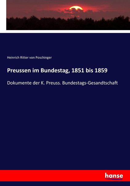 Produktbild: Preussen im Bundestag, 1851 bis 1859