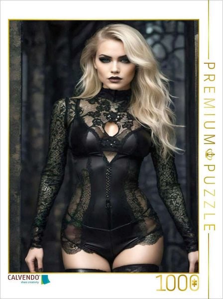 Produktbild: CALVENDO Puzzle Ophelia Obsidian | 1000 Teile Lege-Gr&ouml;&szlig;e 64x48cm Foto-Puzzle f&uuml;r gl&uuml;ckliche Stunden