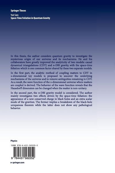 Produktbild: Space-Time Foliation in Quantum Gravity