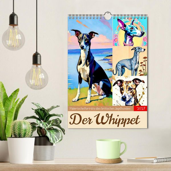 Produktbild: Der Whippet. Malerische Portr&auml;ts (Wandkalender 2027 DIN A4 hoch), CALVENDO Monatskalender