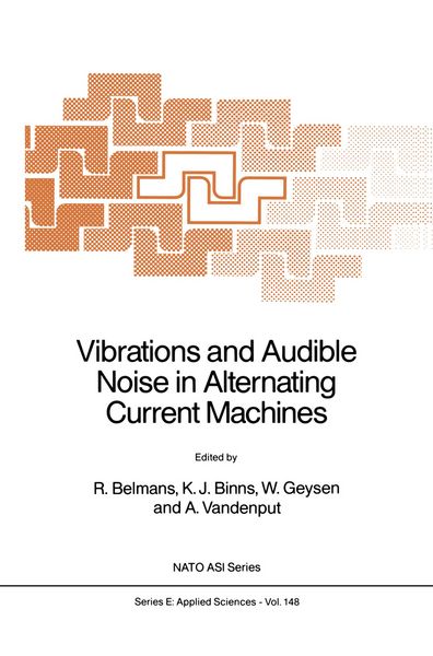 Produktbild: Vibrations and Audible Noise in Alternating Current Machines