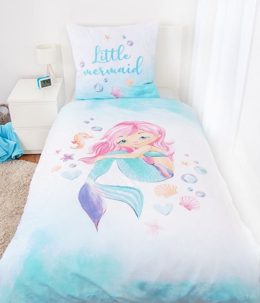 Produktbild: Young Collection 4451250050 - YC Little mermaid Bettw&auml;sche, 80x80 cm + 135x200 cm, 100% Baumwolle