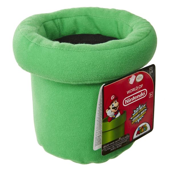 Nintendo Warp Pipe, Plüsch, grün, 13 cm