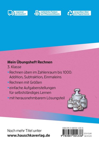 Produktbild: Mein &Uuml;bungsheft Rechnen 3. Klasse