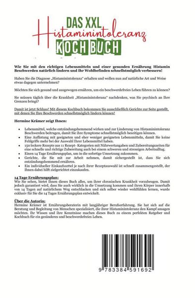 Produktbild: Das XXL Histaminintoleranz Kochbuch &ndash; 150 histaminarme & leckere Rezepte f&uuml;r jeden Tag