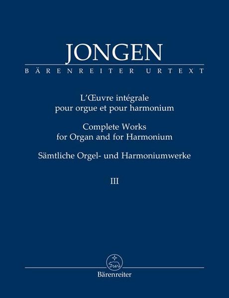 Produktbild: Sämtliche Orgel- und Harmoniumwerke, Band 3