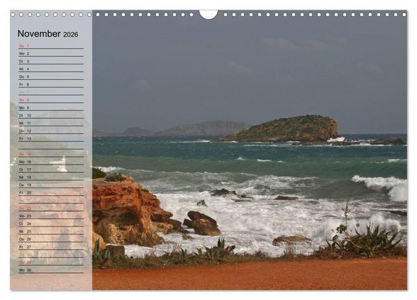 Produktbild: Zauberhaftes Ibiza - Terminplaner (Wandkalender 2026 DIN A3 quer), CALVENDO Monatskalender