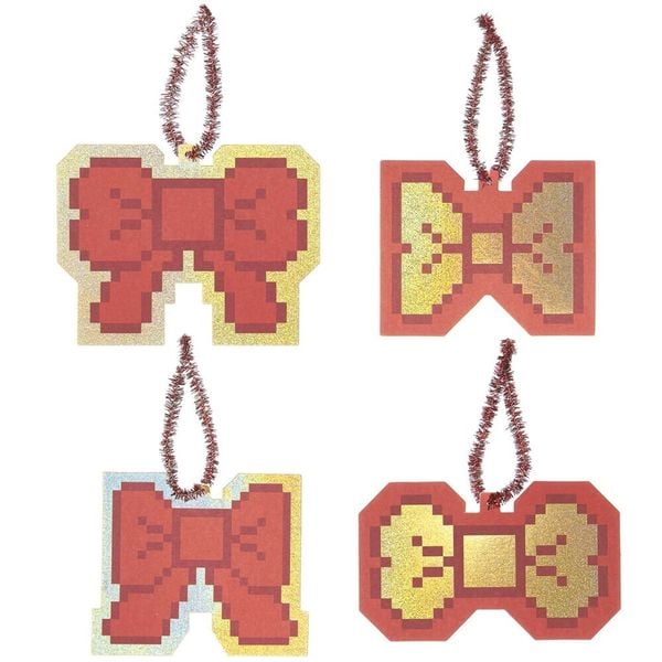 Produktbild: Geschenkanh&auml;nger M, Schleifen, Pixel,