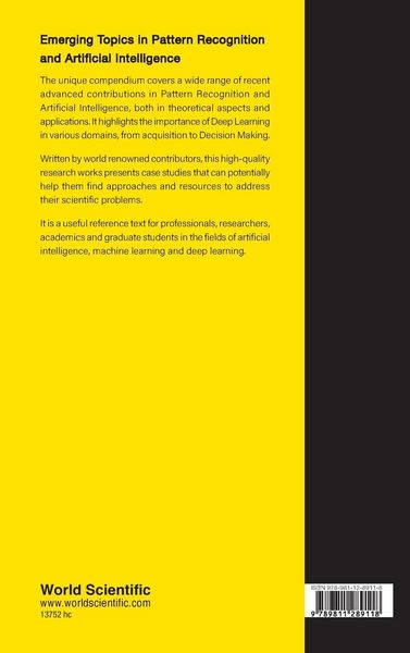 Produktbild: Emerging Topics Pattern Recognition & Artificial Intelligen