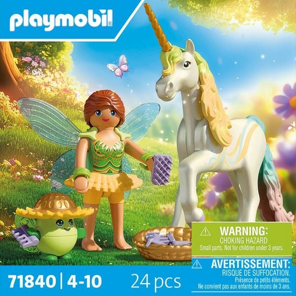 Produktbild: PLAYMOBIL 71840 Sammeleinhorn Regenbogenblume mit Fee