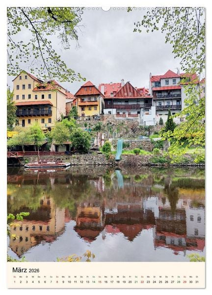 Produktbild: Krumau in Tschechien - Wundersch&ouml;nes Cesky Krumlov (hochwertiger Premium Wandkalender 2026 DIN A2 hoch), Kunstdruck in Hochglanz